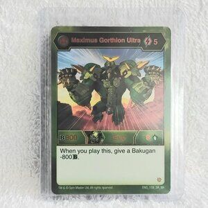 3/$25 Mint Bakugan Maximus Gorthion Ultra ENG_159_SR_BR Card by Spinmaster!!
